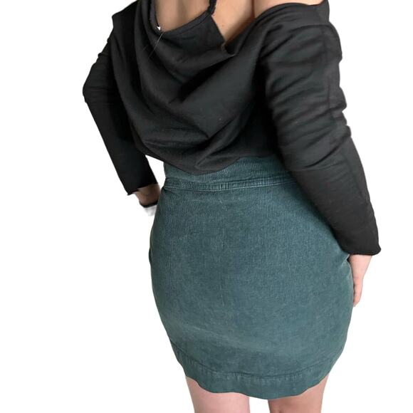 NWT Urban Outfitters Corduroy Mini Skirt – Size Small – Green - Picture 11 of 12